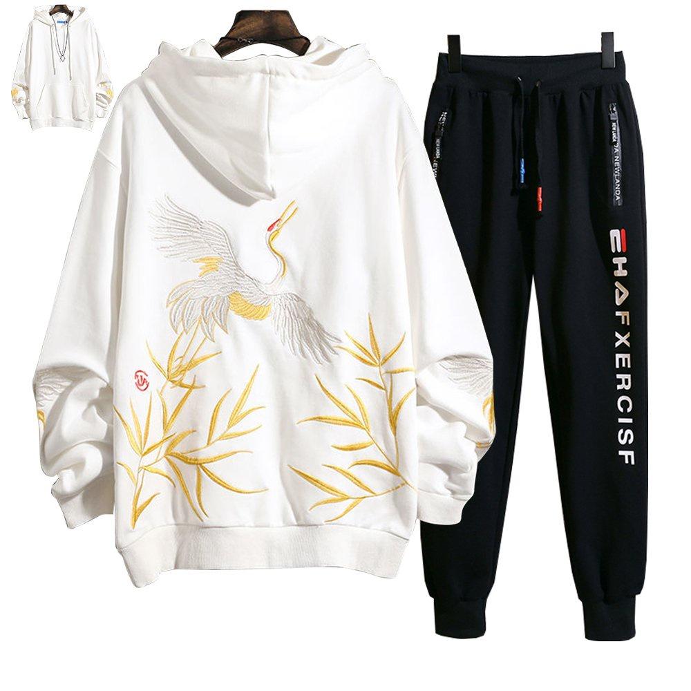 SET THỂ THAO NAM NỮ - SET QUẦN ÁO ULZZANG - SET ÁO HOODIE, Set Bộ Nỉ Thể Thao Unisex, Bộ Nam Nữ Thu Đông Hàng Nỉ Ngoại Dày Dặn, Set Bộ 2 Món Quần Dài + Áo Hoodie Nón Nam Chất Vải Nỉ (2 Dọc Chữ + Cò Trắng)