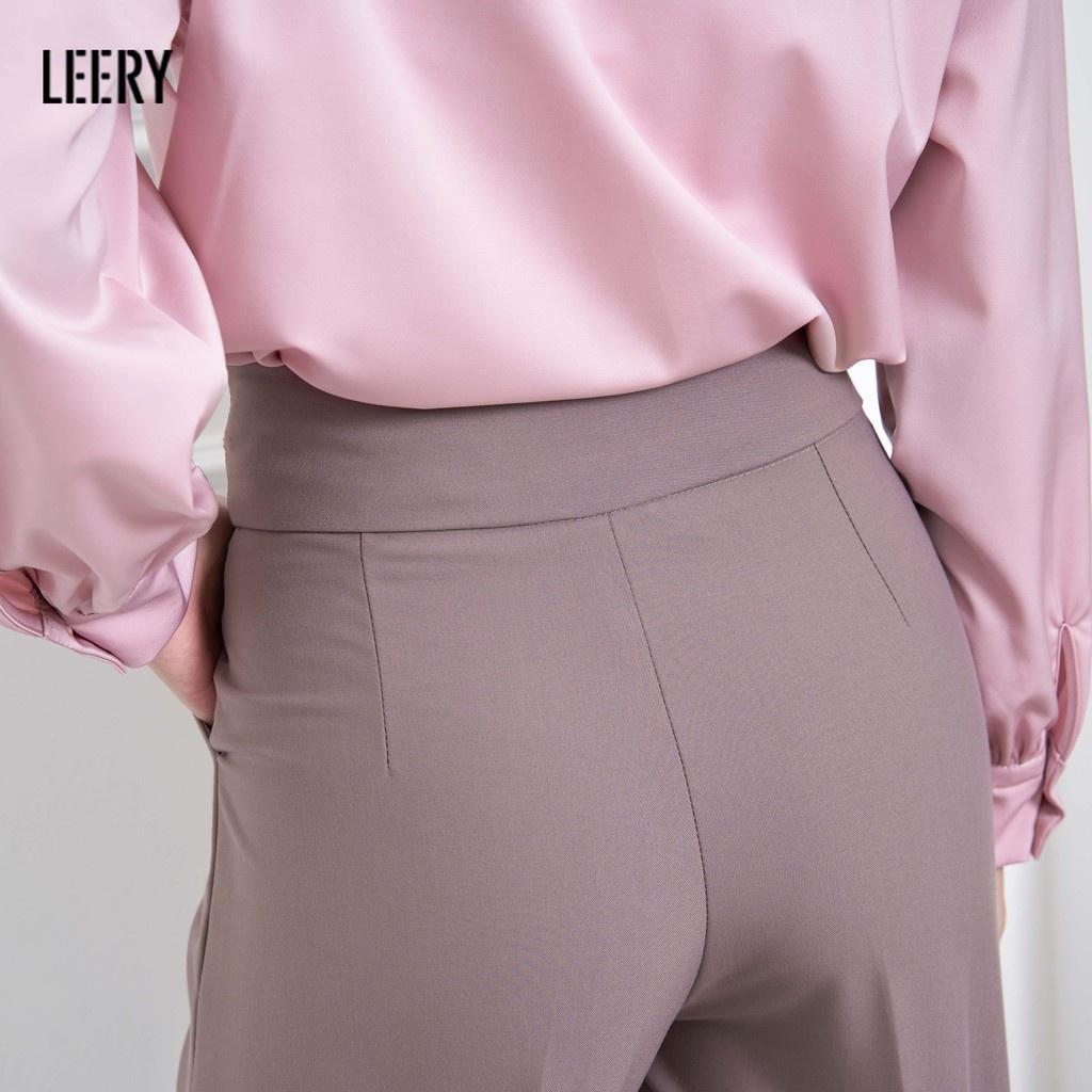 Quần baggy nữ nâng mông, quần công sở định hình dáng siêu gọn QD18 - LEERY