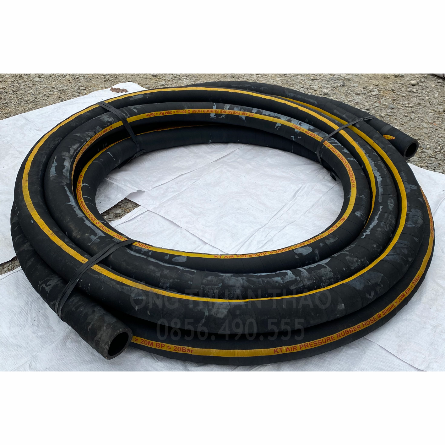 ỐNG Ống Cao Su Bố Vải Phi 50MM CUỘN 20 MÉT Nhập Khẩu - Ống THẢO