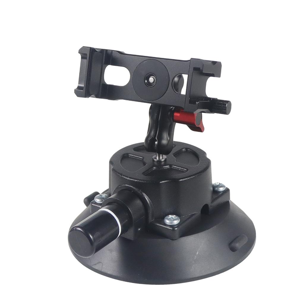4.5Inch Bơm Tay Hút Chân Không 1/4 "Ổn Định Camera Giá Đỡ RAM Cho GoPro11 Insta360 X3 chụp Ảnh Chân Đế Đèn
