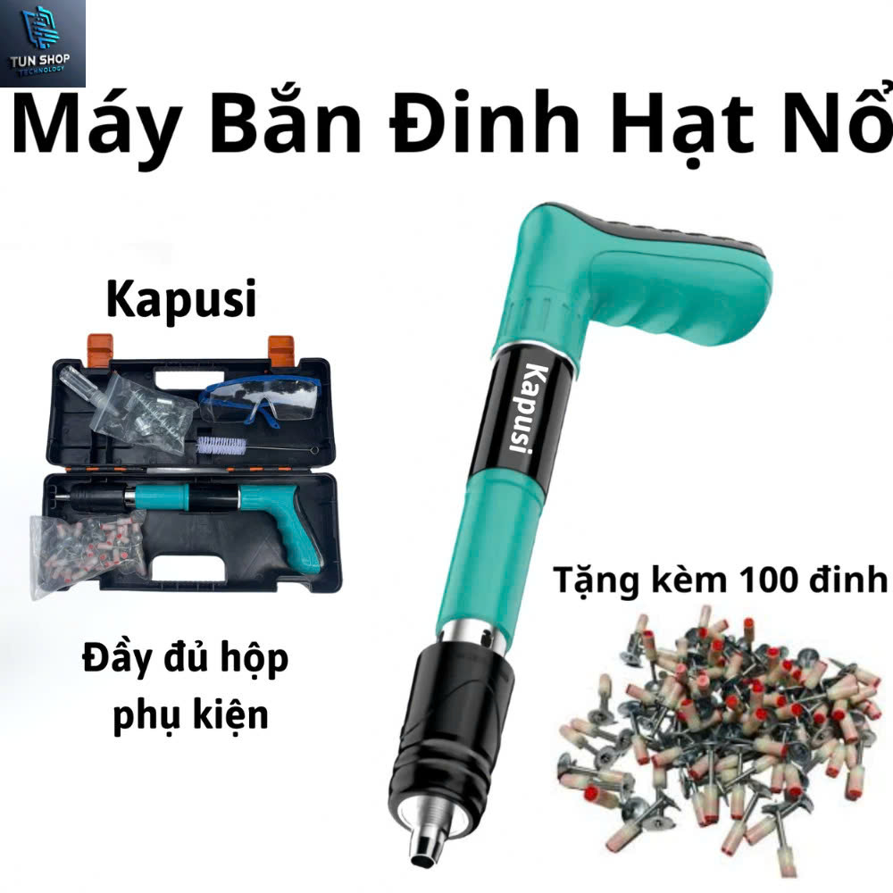 Máy Bắn Đinh Hạt Nổ Cao Cấp Giảm Thanh – Mẫu Mới Nhất Bắn Đinh Bê Tông, Sắt, Thép Xuyên Mọi Vật Liệu