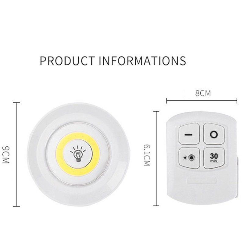 Bộ 3 đèn led cảm ứng dán tường có điều kiển