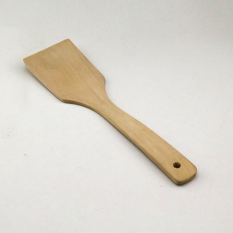 Thìa Muỗng Gỗ Hàn Quốc Cán Dài Múc Kem Lật Thực Phẩm Decor Thìa Nhà Bếp