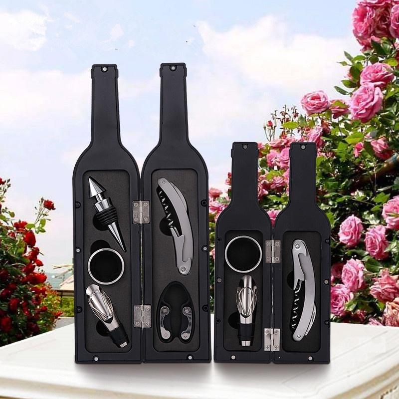 Bộ Dụng Cụ Khui Rượu Vang, Bộ Mở Rượu Vang Dáng Chai Vang Cao Cấp GDSSKĐT001B00