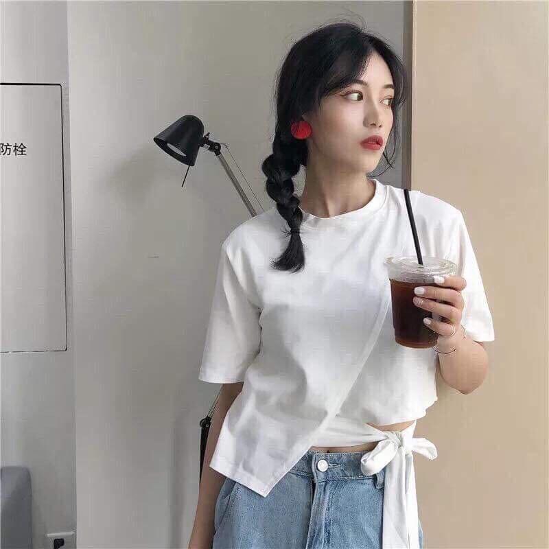 Áo Nữ Buộc Nơ Eo Xinh Xắn