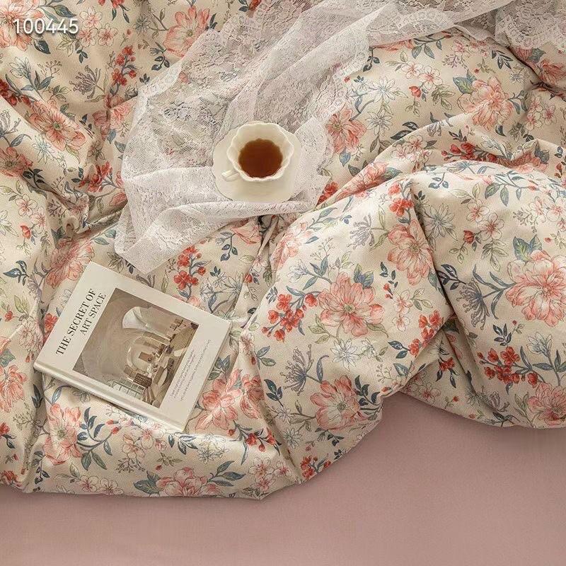 Set Cotton Living 100% Hàng Nhập Khẩu Nguyên Set Màu Hoa Nhí