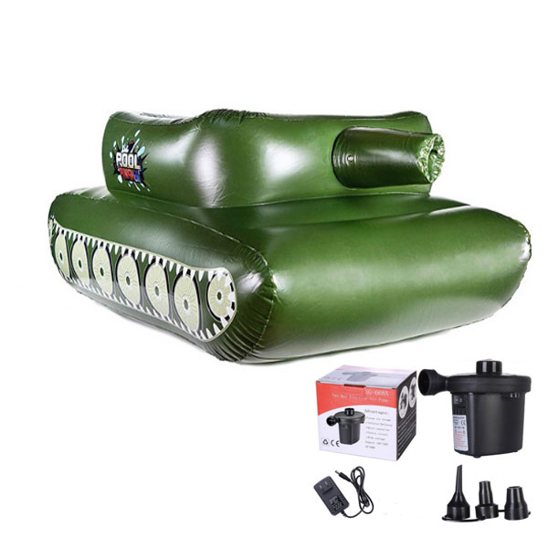 Phao Bơi Xe Tăng Bắn Nước Inflatable Tank Pool size lớn (160x110x60cm)