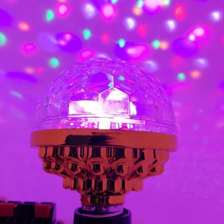 Đèn Sân Khấu Suay tròn Bóng đèn LED RGB Mini xoay được hiệu ứng ánh sáng sân khấu cho Disco DJ ...