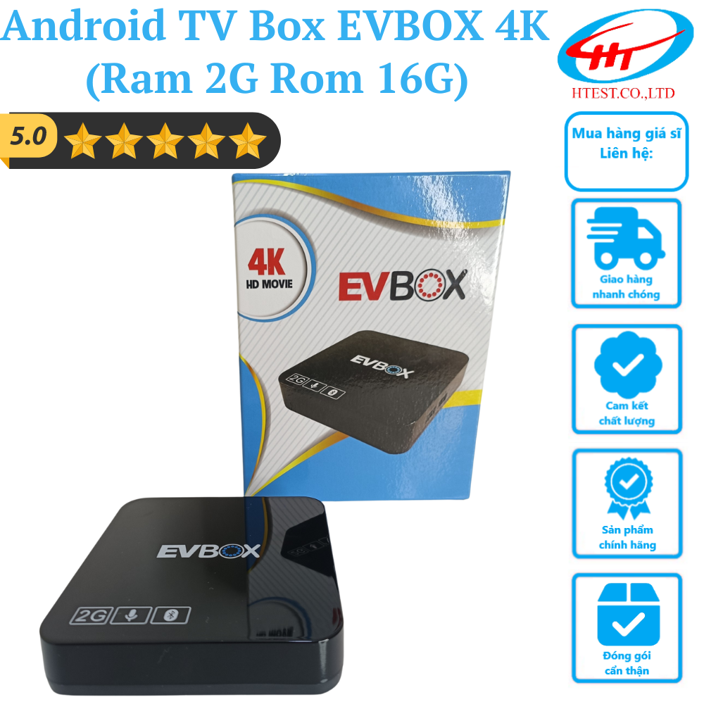 Box Truyền Hình (Nước Ngoài EVPAD 10P/10S | Trong Nước EVBOX/EVBOX Plus) Android 10 chuẩn 4K (Ram 4GB Rom 64GB | Ram 2GB Rom 32GB) - Hàng chính hãng