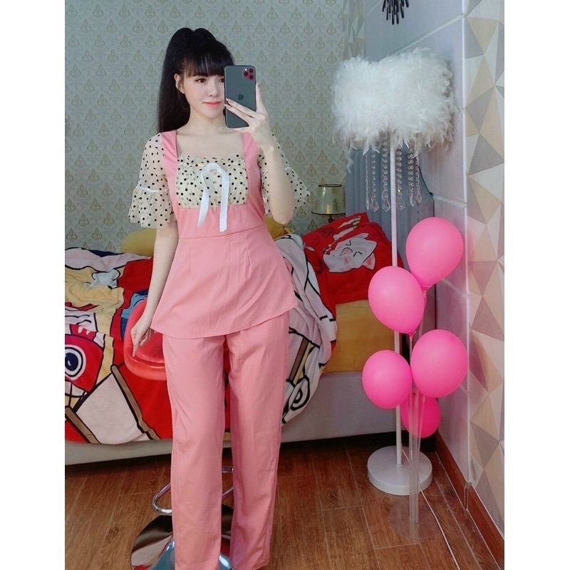 Bộ lụa phối ren