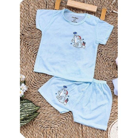 Coton Sọc đẹp - Sét 10 Bộ quần áo trẻ em- Chât mềm mịn- mát- co giãn