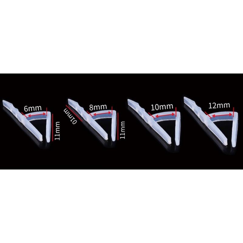 Gioăng cao su chữ h chất liệu silicon trong chuyên dụng gắn cửa kính đóng mở tác dụng ngăn bụi nước gió lùa khe cửa