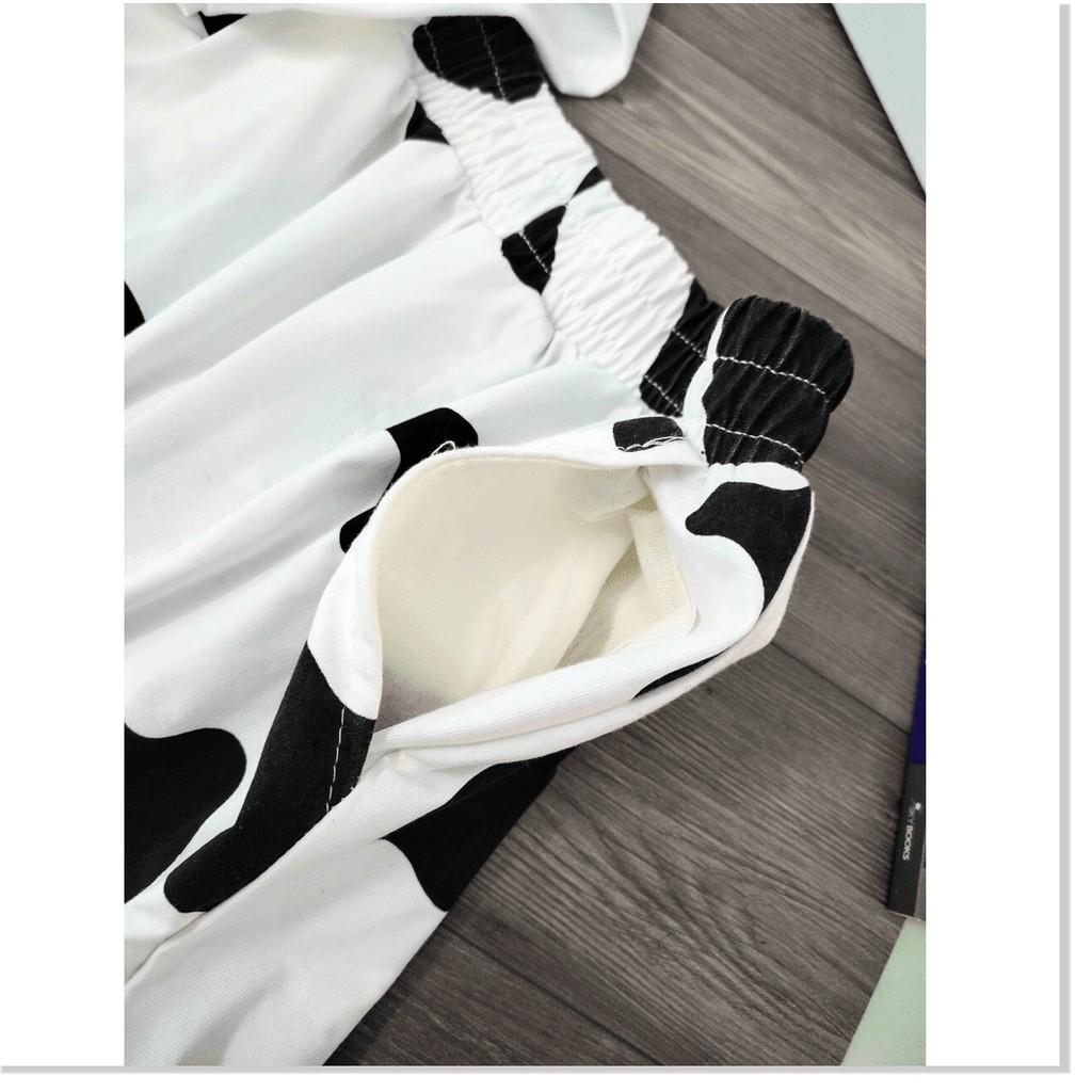 Set bộ mặc cute BÒ SỮA HOT TREND 2021 THỜI TRANG LANO STORE