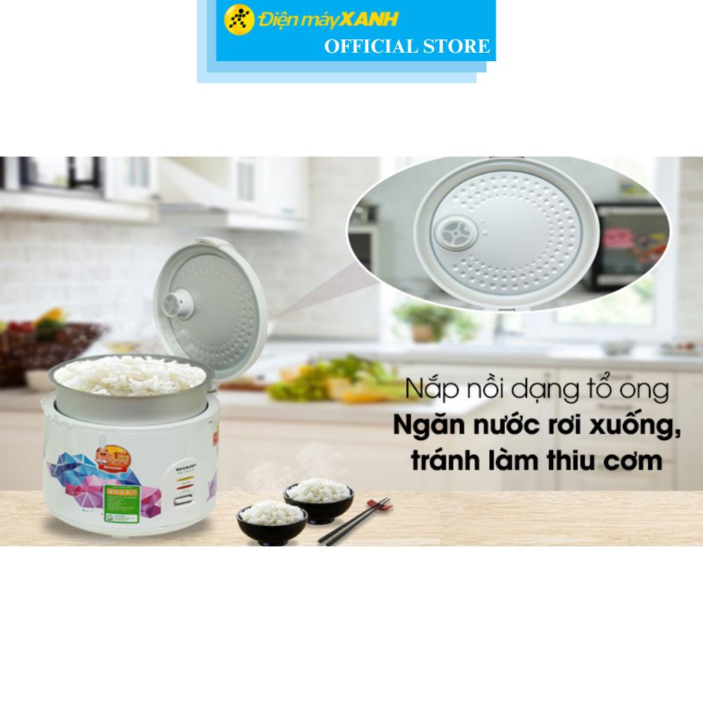 Nồi cơm nắp gài Sharp 1.8 lít KS-18TJV Hàng Chính Hãng
