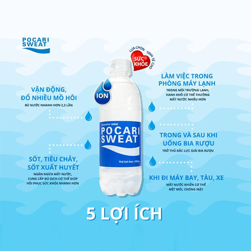 Thức uống bổ sung ion Pocari sweat thùng 24 chai 350ml