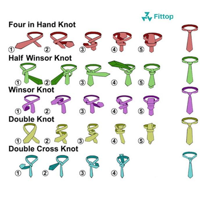 Cavat Nam Xanh Họa Tiết Thời Trang Phong Cách 6cm 8cm CAVAT-092