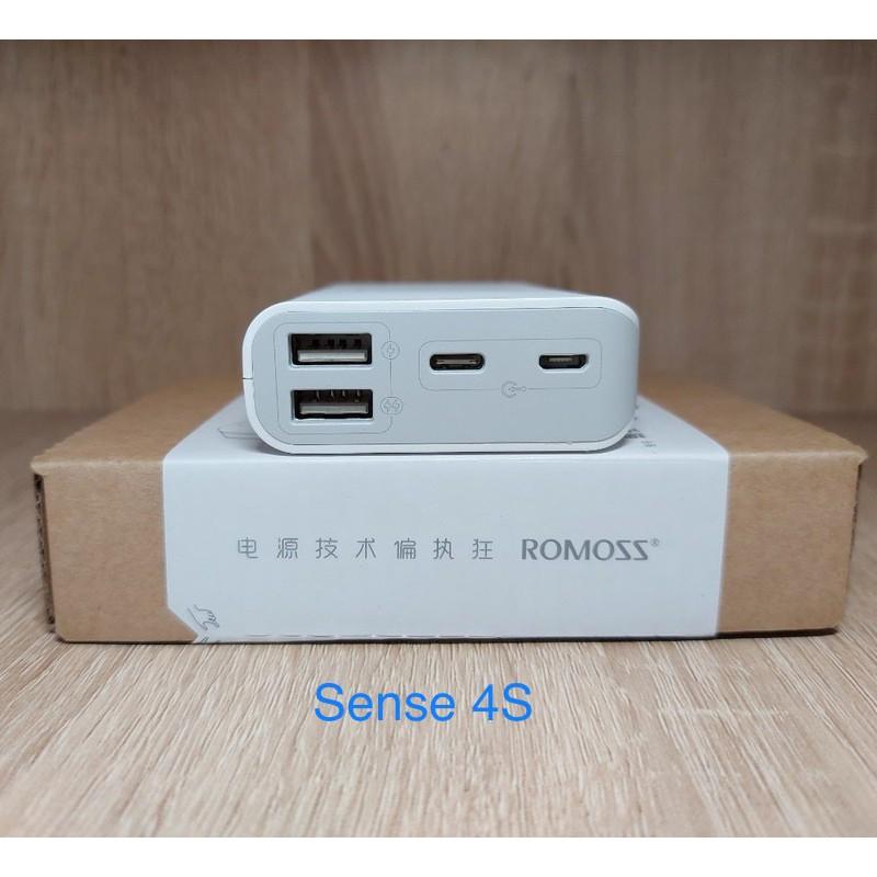 Sạc Dự Phòng Romoss Sense 4S  Mini Siêu Nhỏ 10000Mah 2 Cổng Sạc Vào-HÀNG CHÍNH HÃNG