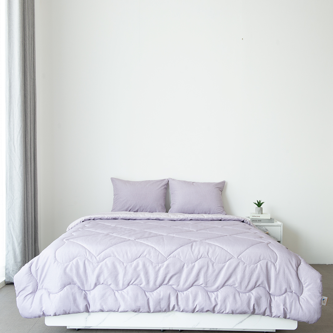 Chăn Chần Bông ARIZE On Cloud Amber Purple Vải Ultra Microfiber Chống Bụi