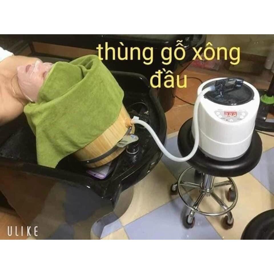 Bồn xông đầu dưỡng sinh (1 bồn gỗ + 1 máy xông)