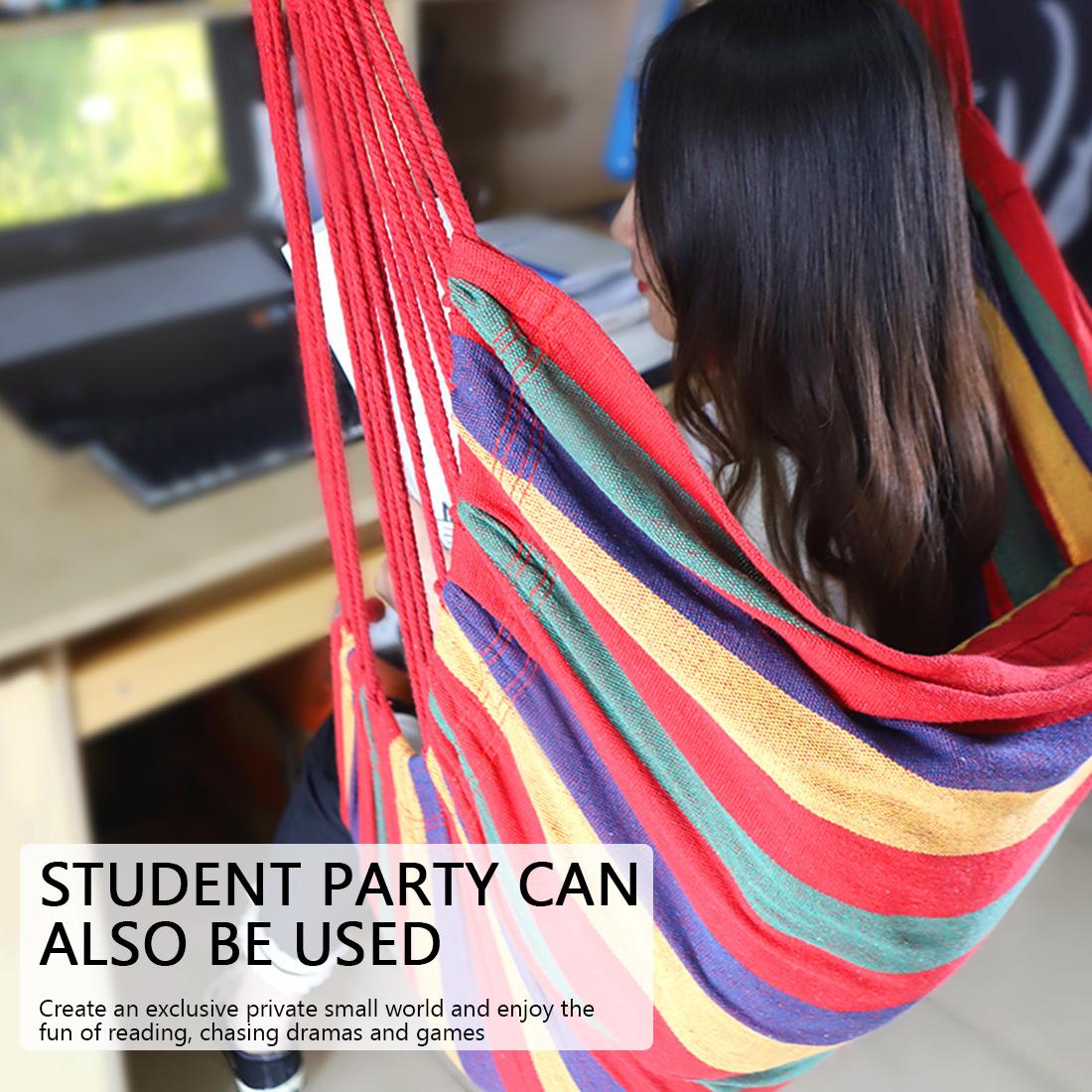 Treo Ghế Võng Di Động Du Lịch Cắm Trại Nhà Phòng Ngủ Đầm Ngủ Ghế Lười Ốp Vườn Không Gậy