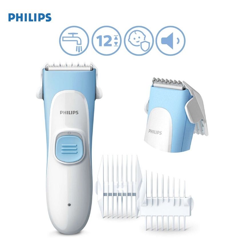 Tông đơ cắt tóc trẻ em thương hiệu Philips HC1055/15 cao cấp - Hàng nhập khẩu