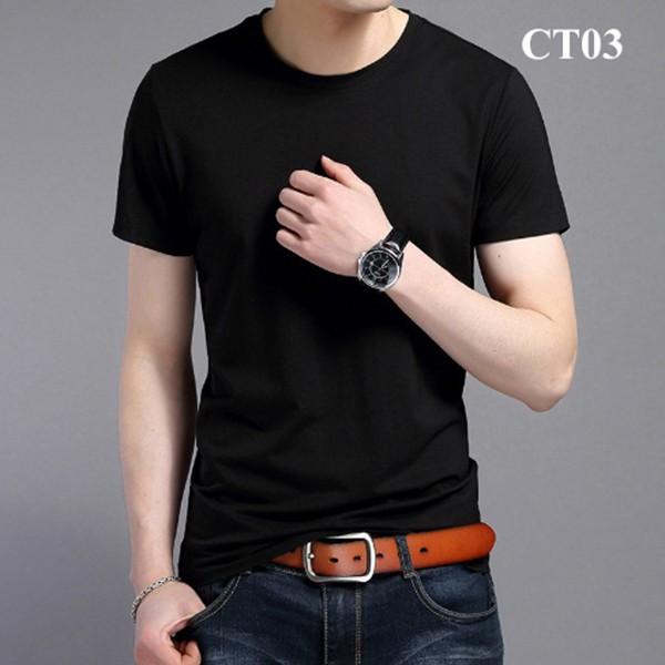 ️Hot Sale️ Áo thun nam tay ngắn cổ tròn dáng body vải cotton mềm mịn Nhiều màu đủ size