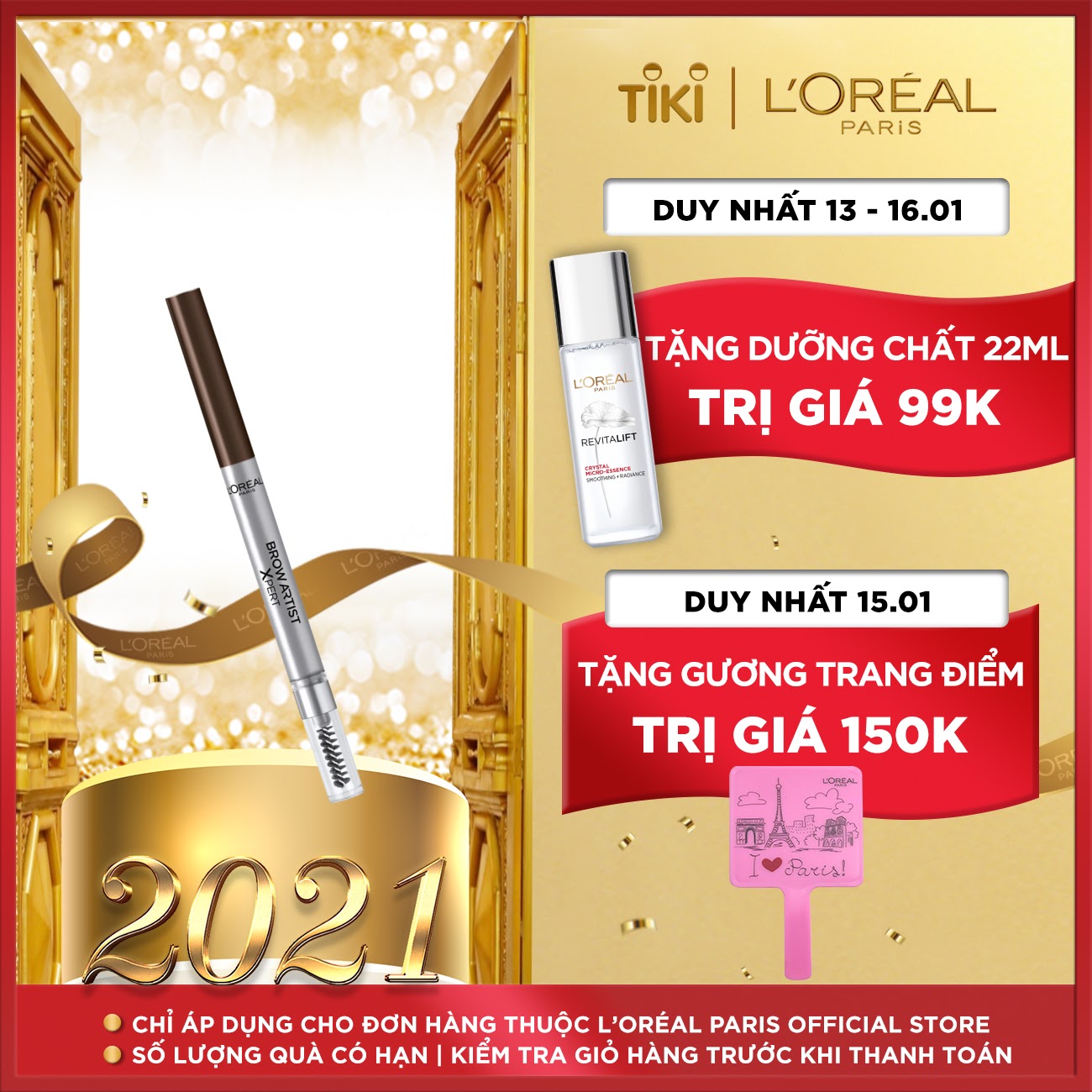 Chì Kẻ Mày 2 Đầu L'Oreal Paris Brow Artist Xpert 0.2g
