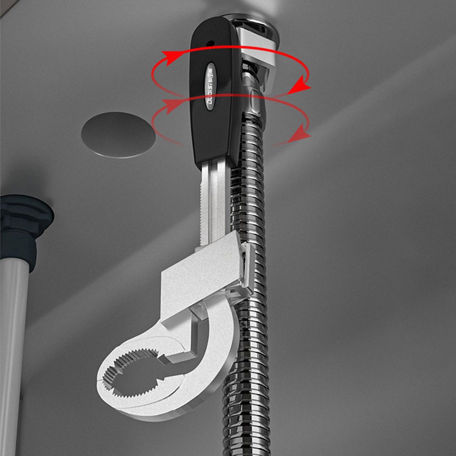 Bathroom Wrench Adjustable Double Ended Wrench Durable Accessory Universal