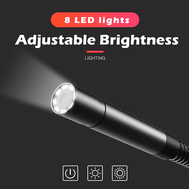 Công Nghiệp Camera Nội Soi 4.3 ''Màn Hình IPS Đơn Ống Kính Kép HD1080P Kiểm Tra Xe Ô Tô Handhold Borescope 2.0MP Rắn Ống 2600MAh