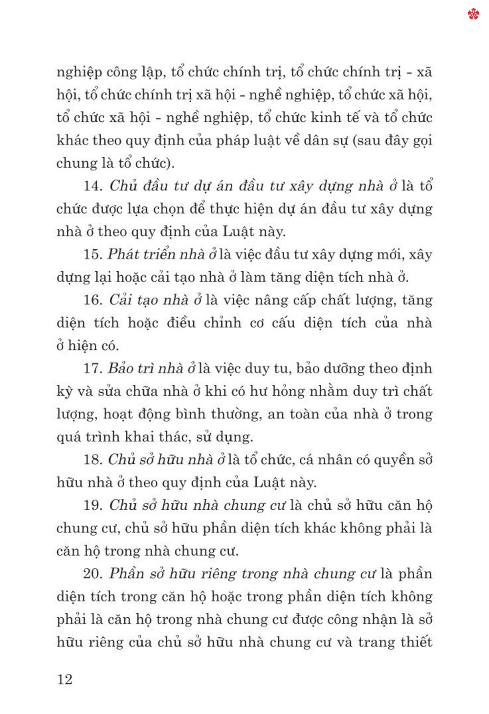 Luật nhà ở 2023 (sửa đổi, bổ sung năm 2024)