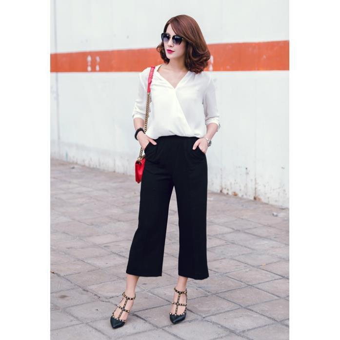 Quần culottes ống thời trang cho bạn nữ