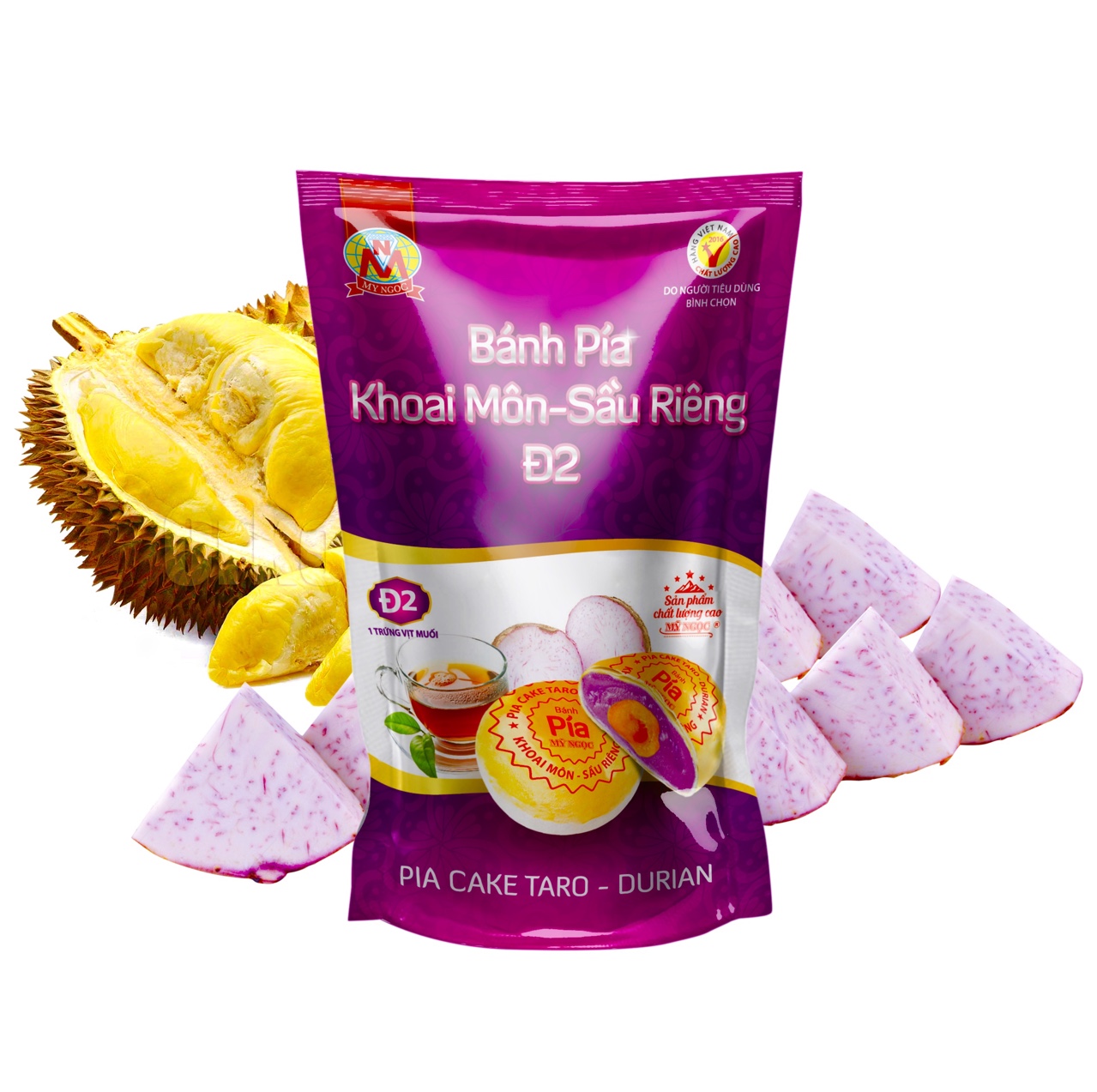 Bánh Pía Đ2 Sầu Riêng Chín Khoai Môn 350g