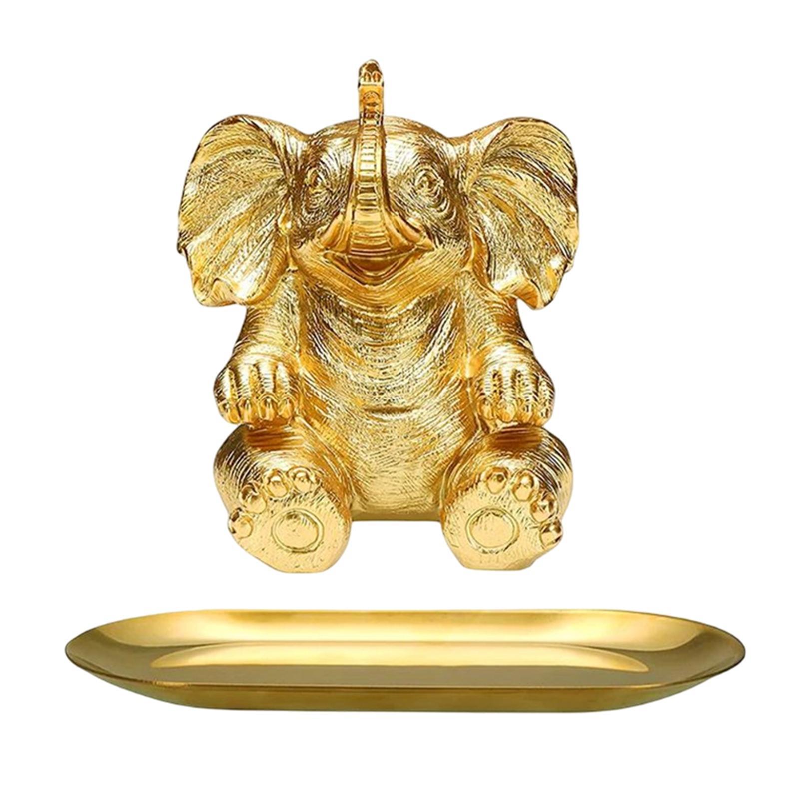 Adorable Animal Statue Keys Holder Room Ornaments Dish Figurine