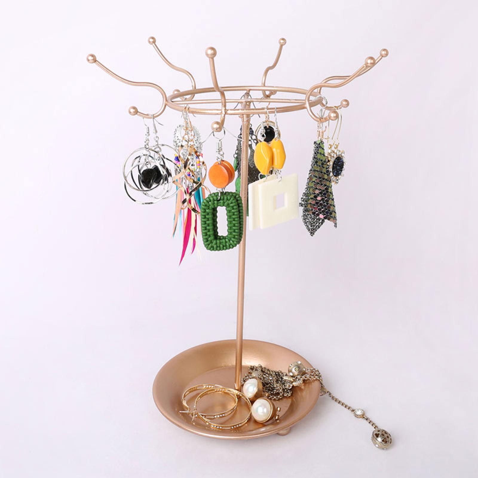 Jewelry Display Stand Rack Earring Holder Storage Dresser for Headwear