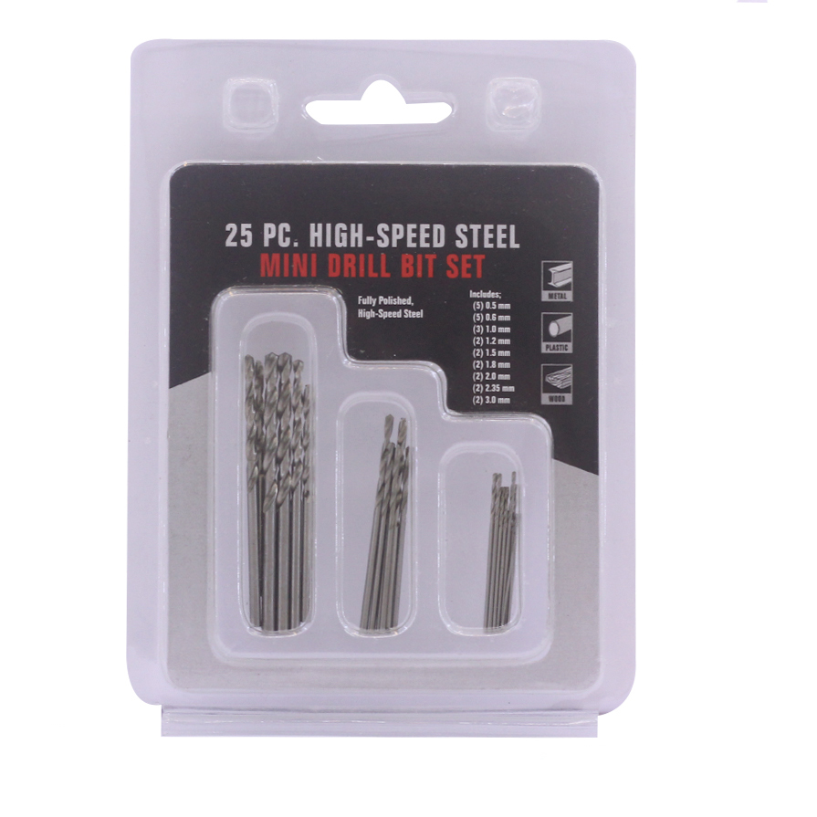 Bộ 25 Chiếc Mũi Khoan HSS QST 0.5mm-3.0mm
