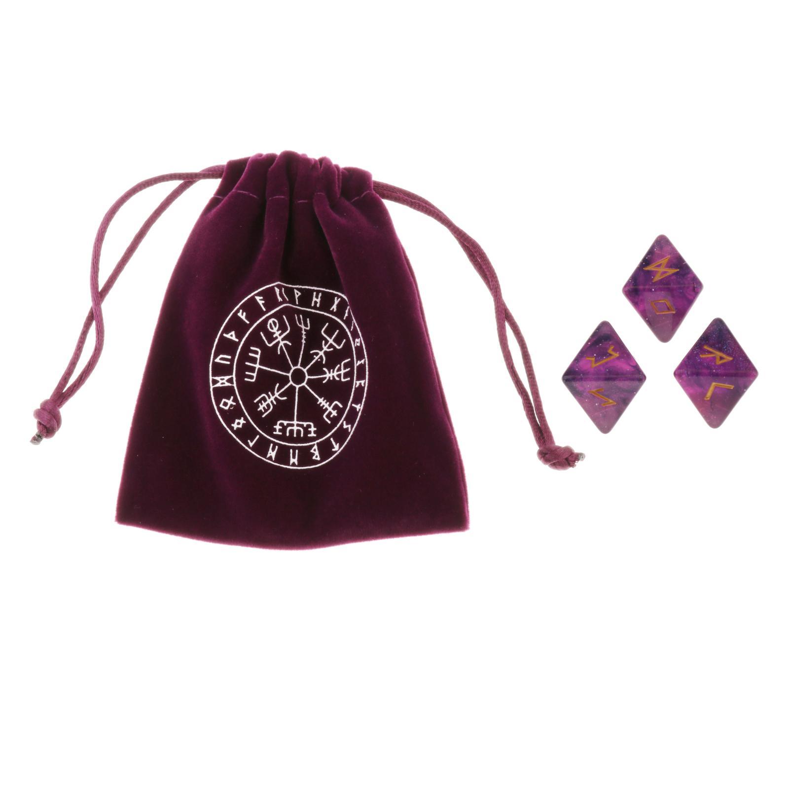 Durable Sky Rune Tarot Exquisite Divination Dice for Table Games Game Dice