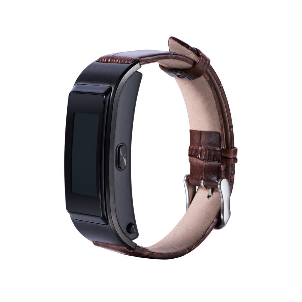 Smart Sports Bluetooth PU leather bracelet for B5 18mm black