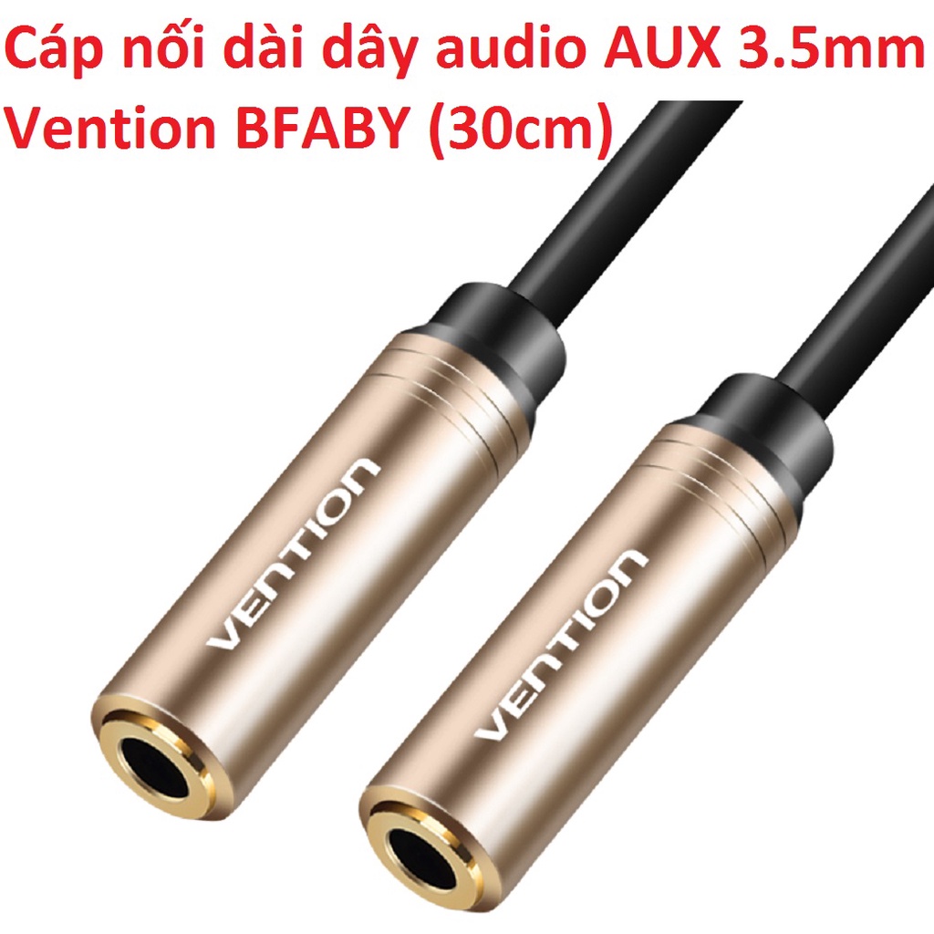 Cáp mở rộng dây audio Aux 3.5mm âm Vention BFABY  - Hàng chính hãng