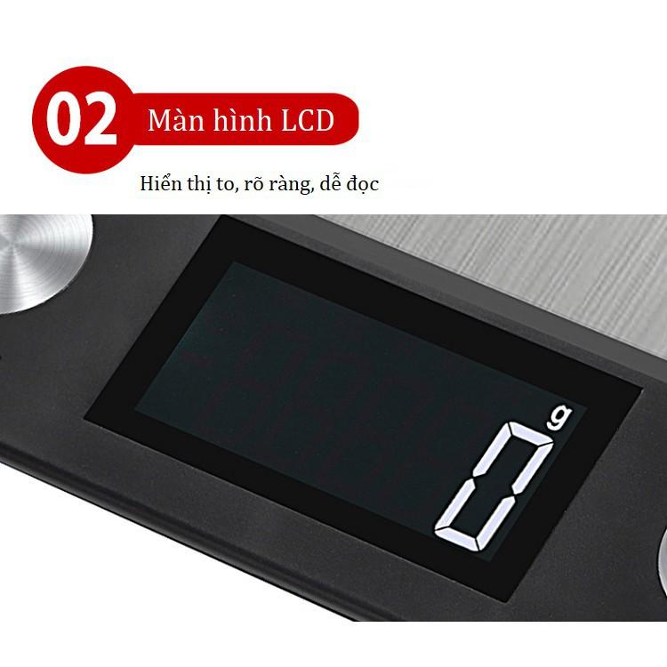 Cân điện tử nhà bếp C18 - Tải trọng tối đa 10kg, Sai Số 1g