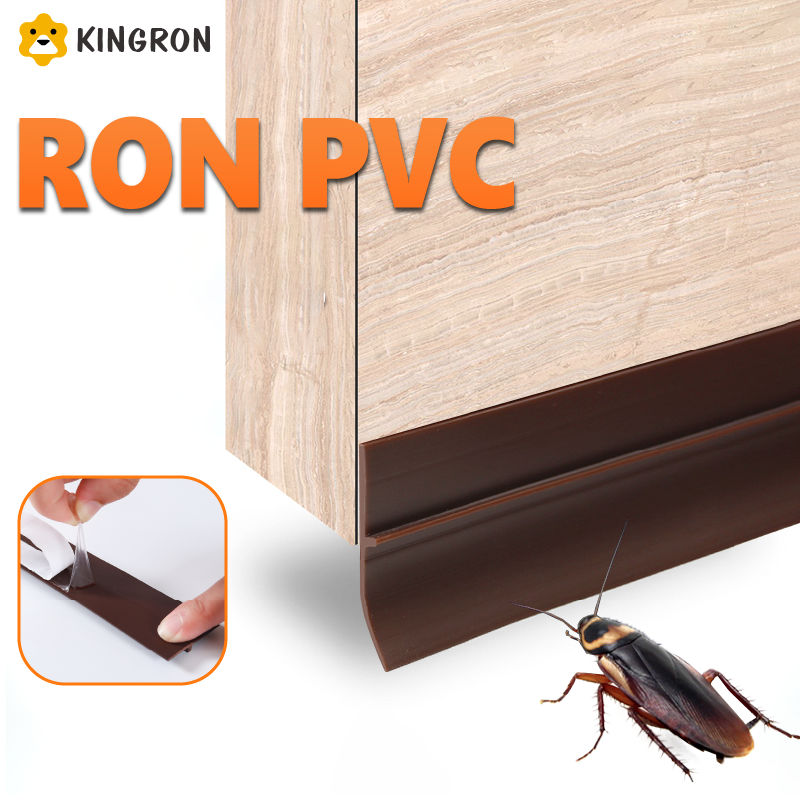 Thanh pvc gia cường chặn khe cửa - Nẹp cao su dán cửa dài 1 mét, chặn khe hở, chống bụi, chống côn trùng RPVC