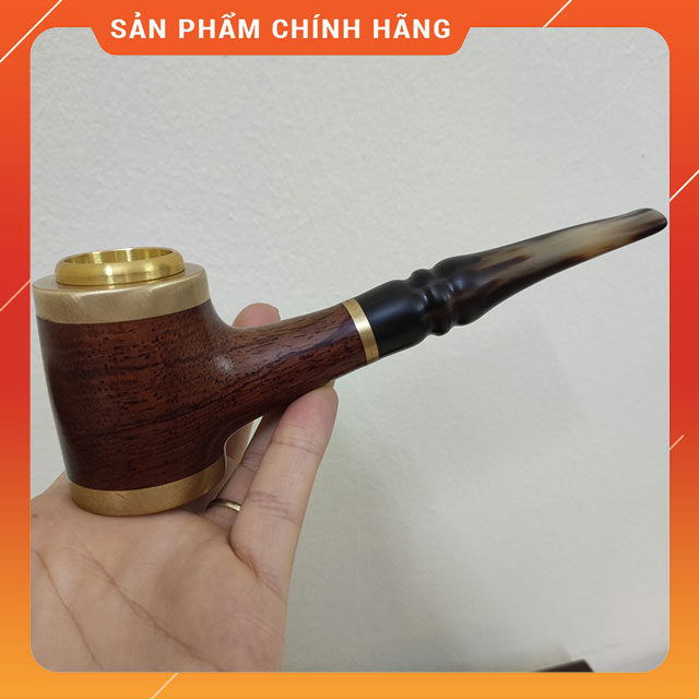 Tẩu Bắt Tóp Cigar Điếu Cuối Cán Sừng Đế Đứng TS10 Ring Size 42-60 - Hàng Thủ Công Cao Cấp