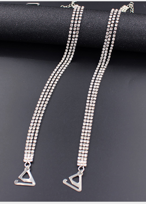 Dây áo ngực bra cao cấp đính đá và hoa lấp lánh sang chảnh DA33