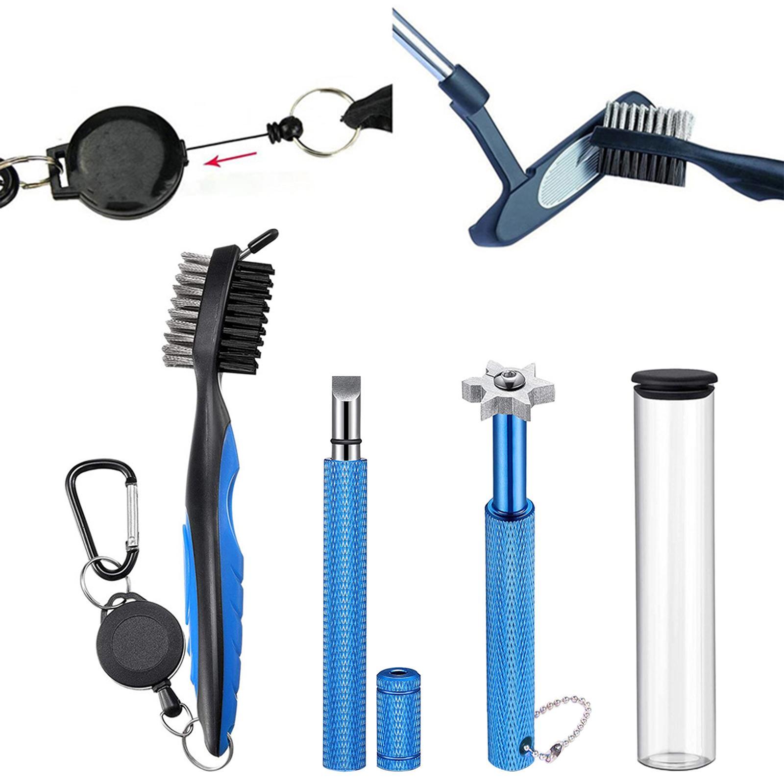 Golf Club Cleaner Groove Sharpener Golf Club Brush Golf Club Cleaning Kit for Golfers