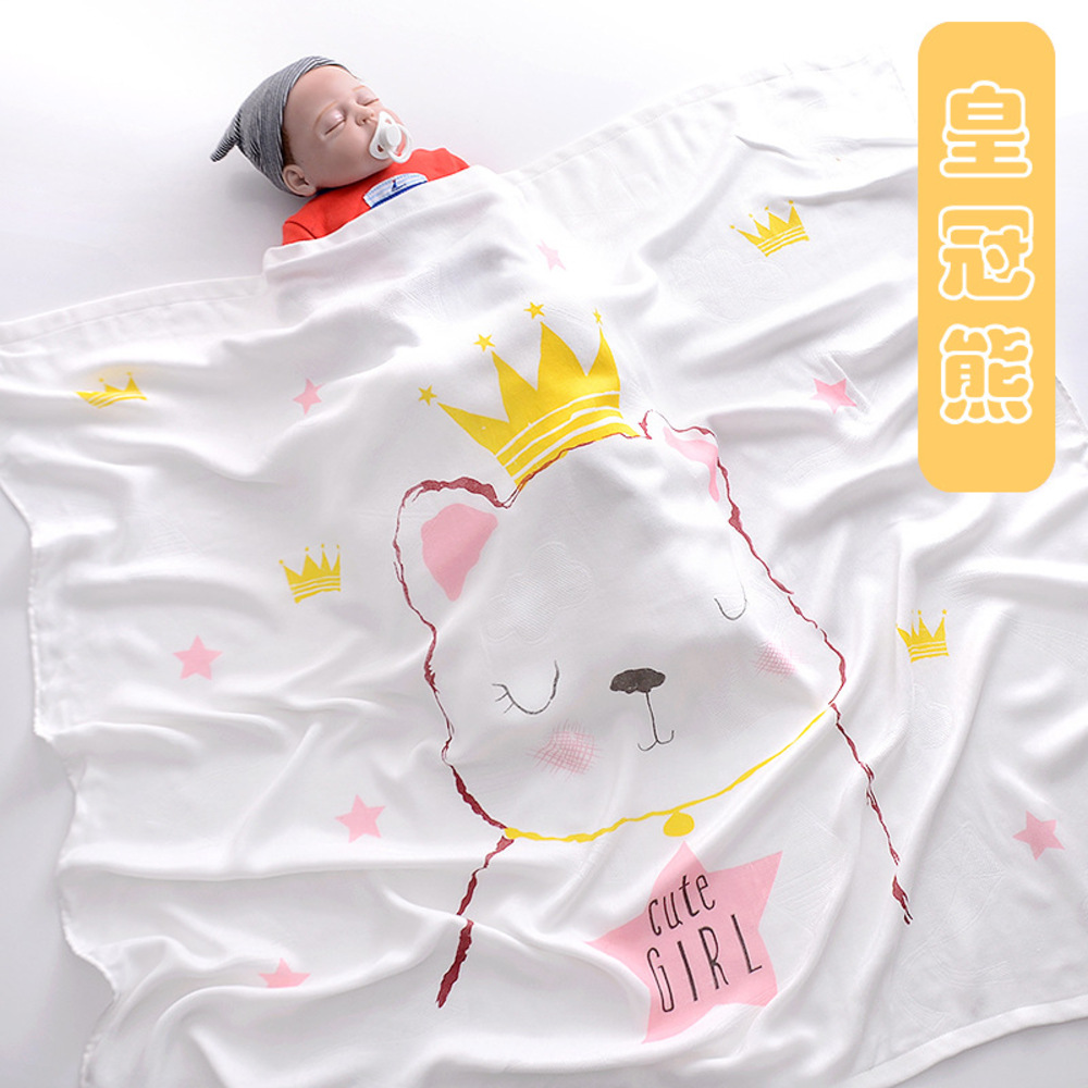 Chăn đũi cho bé từ sơ sinh đến tiểu học chất liệu sợi tre thiên nhiên và sợi Cotton, loại siêu mềm mịn, KT: 110x110cm, Bamboo Home - hàng chính hãng BBH