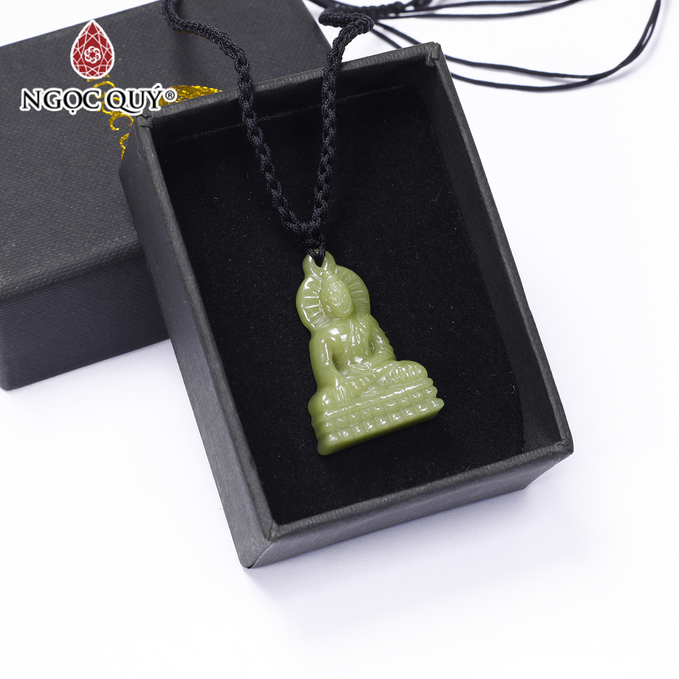 Mặt dây chuyền Phật thích ca đá dạ minh châu mệnh hỏa, mộc - Ngọc Quý Gemstones