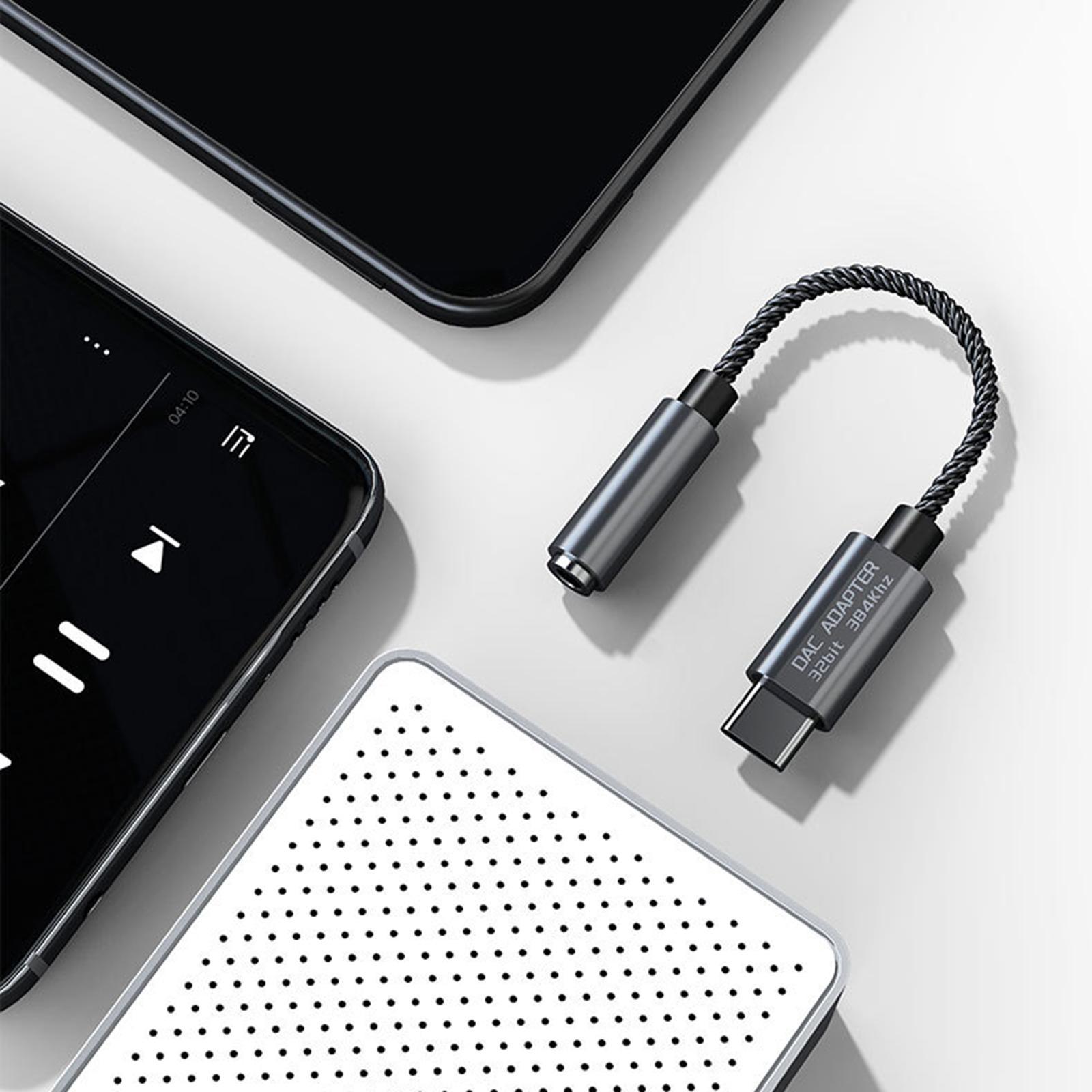 USB C to 3.5mm Audio Adapter DAC for More Devices
