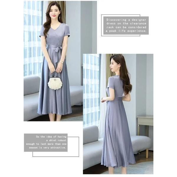 ĐẦM XÒE TRUNG NIÊN CỔ V THẮT EO chất vải phi thun dày dặn,mềm mịn,ko co giãn. Đầm kiểu dáng đơn giản với nơ thắt eo làm điểm nhấn. Đầm mang đến cho quý Cô phong cách thời trang nhẹ nhàng nữ tính,trẻ trung và sang chảnh