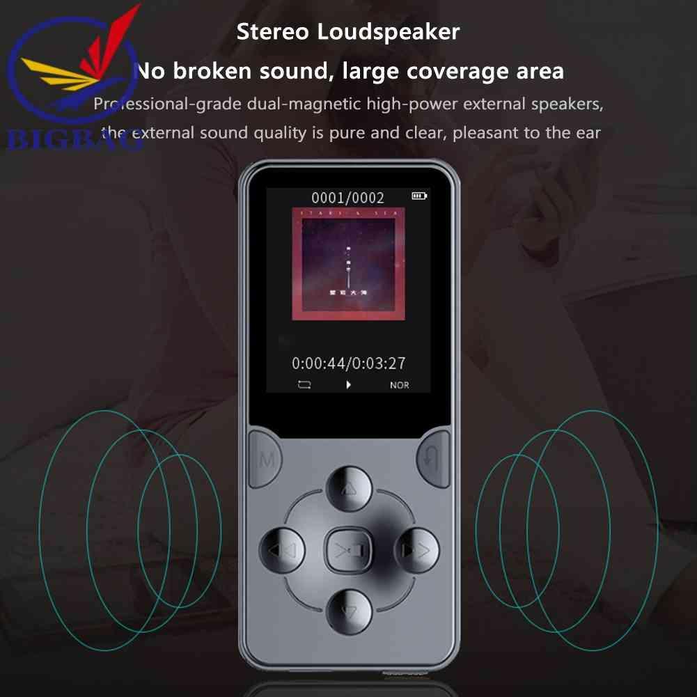Máy Nghe Nhạc MP3 MP4 Màn Hình 1.8 inch TFT HiFi Stereo Kèm Loa