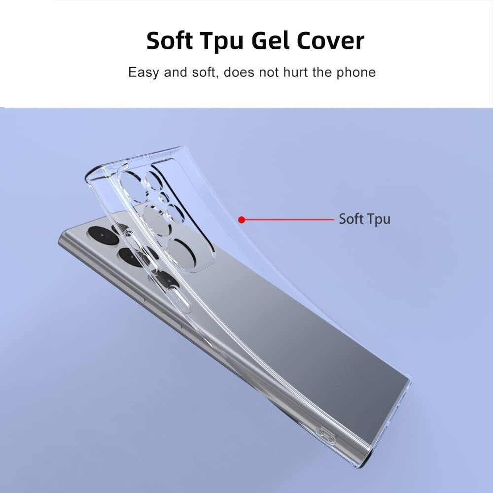 Ốp lưng silicon cho Samsung Galaxy S23 Ultra / S23 Plus / S23 5G hiệu HOTCASE Ultra thin - siêu mỏng 0.6mm, thiết kế trong suốt, chống trầy xước - Hàng nhập khẩu