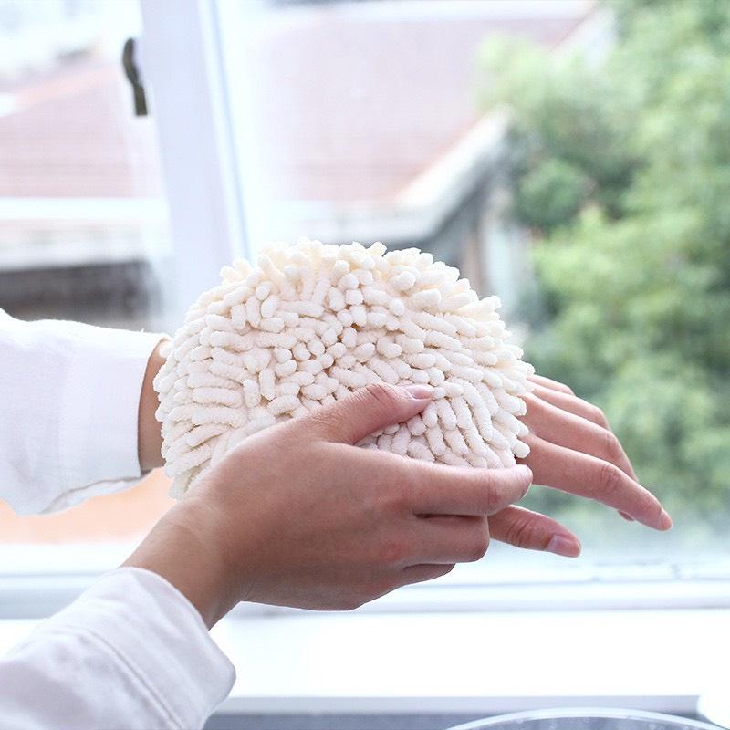 Khăn lau tay san hô -nhà bếp - Bông lau tay -siêu thấm hút tốt nhanh khô nhỏ gọn đẹp mắt treo tường